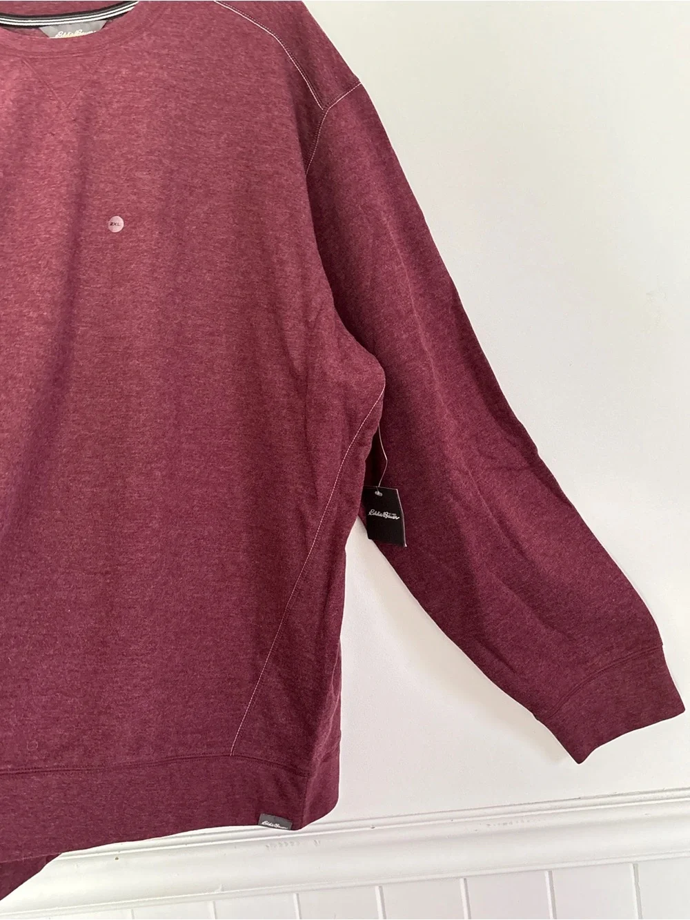 Eddie Bauer Fleece Crewneck Sweatshirt Men’s 2XL NEW Layering Outdoor Cozy A17